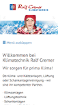 Mobile Screenshot of klimacremer.de